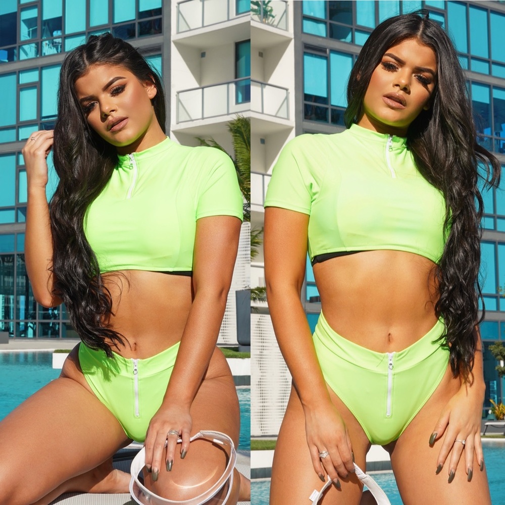 Neon Green Bikini Set